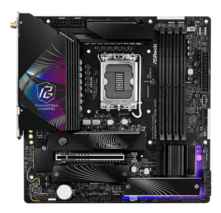 EAN 4710483949722 - Asrock Phantom Gaming Z890M Riptide WiFi Intel Z890 LGA 1851 (Socket V1) micro ATX imagen 3