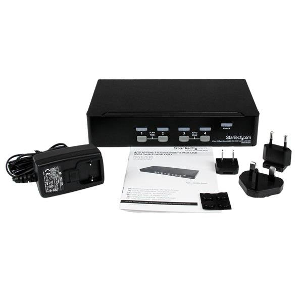 EAN 0065030837231 - StarTech.com SV431DUSBU interruptor KVM Montaje en rack Negro imagen 4