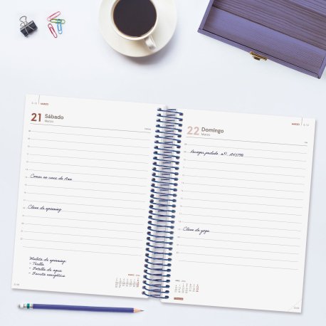 EAN 8422952409618 - Finocam 741101026 agenda Agenda diaria Azul imagen 3