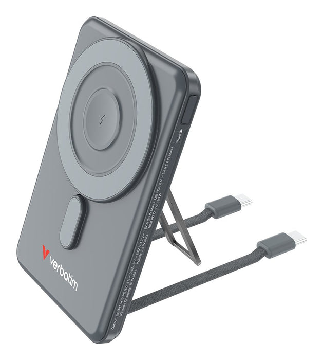 EAN 23942322511 - Verbatim 32251 batería externa 5000 mAh Cargador inalámbrico Gris imagen 1