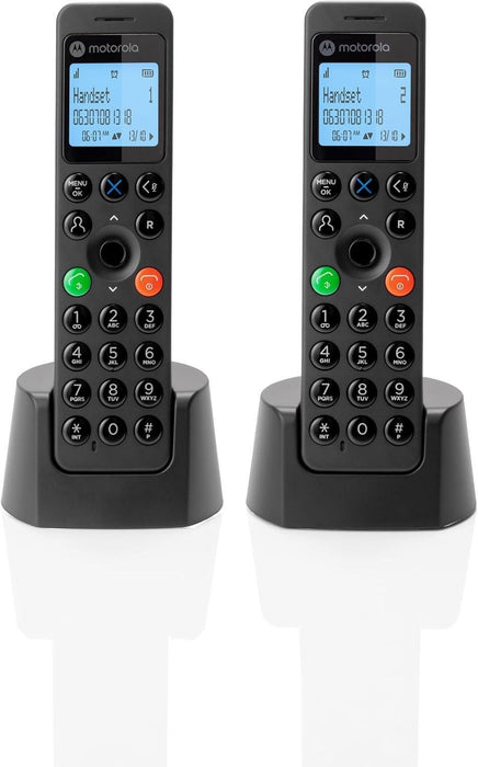 EAN 5055374716915 - Motorola DOT202 Twin Teléfono DECT Identificador de llamadas Negro imagen 1