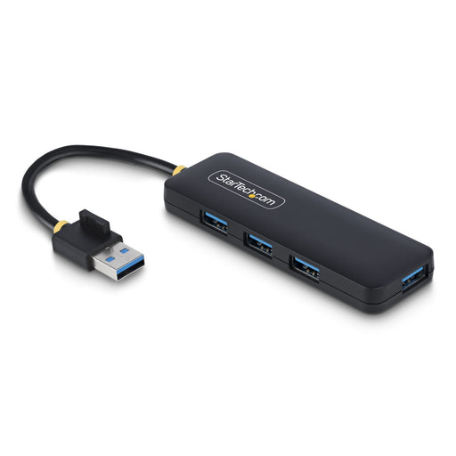 EAN 0065030912143 - StarTech.com H5A4A-USB-HUB hub de interfaz USB 3.2 Gen 1 (3.1 Gen 1) Type-A 5000 Mbit/s Negro imagen 1