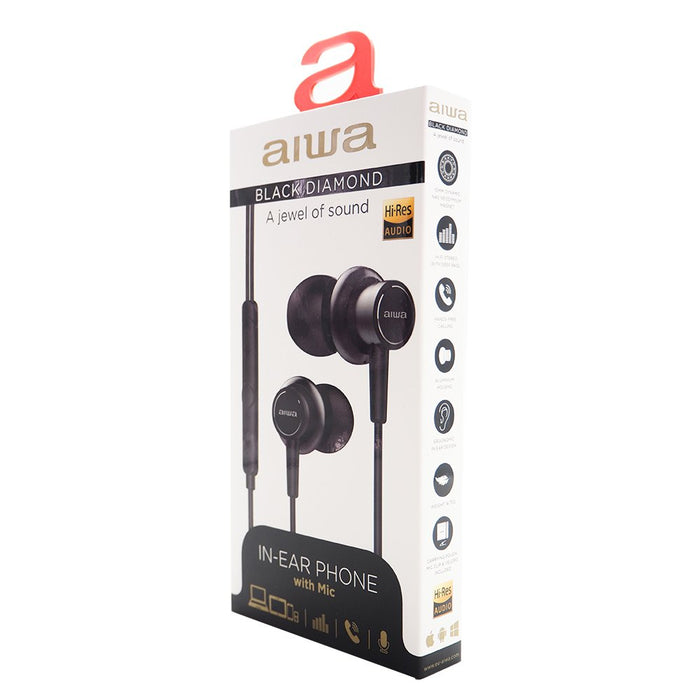 EAN 8435256896657 - Aiwa ESTM-500BK auricular y casco Auriculares Alámbrico Dentro de oído Música Negro imagen 5