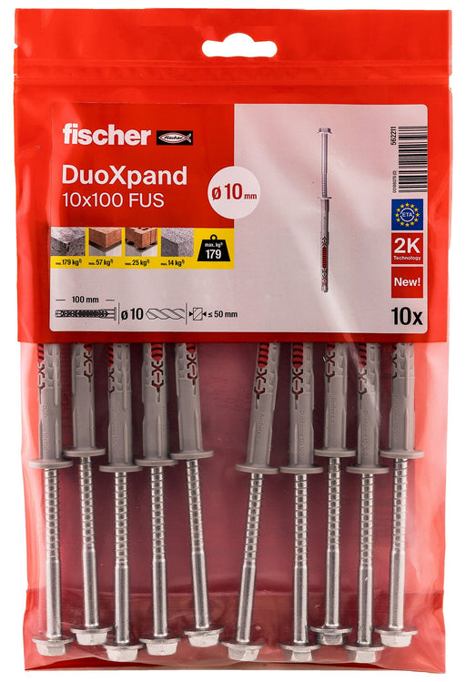 EAN 4048962442397 - Fischer 562211 tornillo de anclaje y taco 10 pieza(s) imagen 2