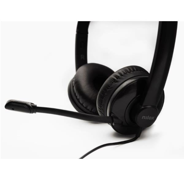 EAN 8435099528852 - Nilox NXAU0000003 auricular y casco Alámbrico Diadema Oficina/Centro de llamadas USB tipo A Negro imagen 3