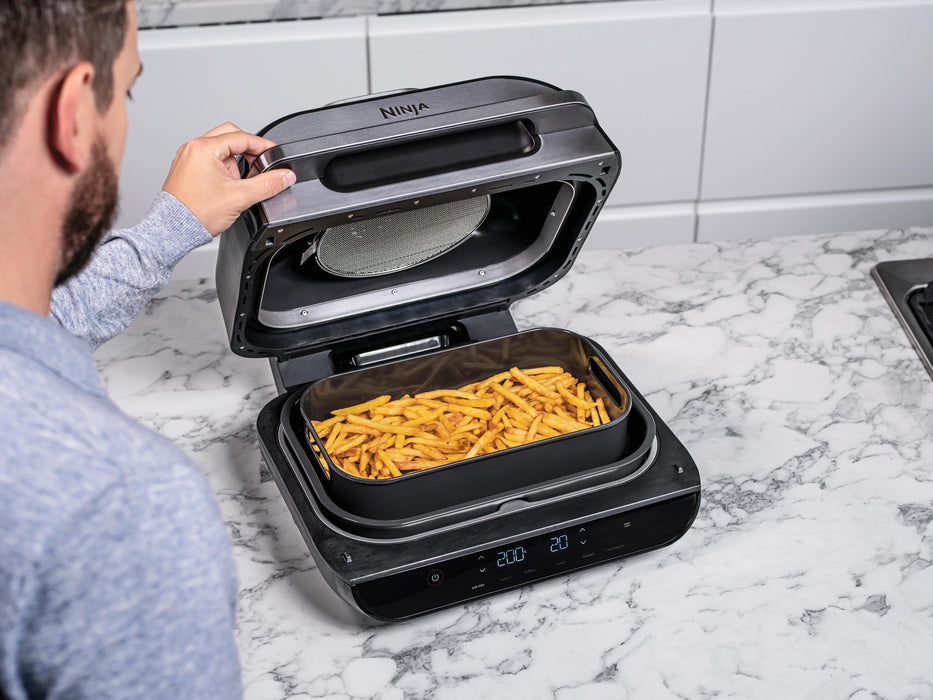EAN 0622356273435 - Ninja AG551DE freidora Sencillo 5,7 L Independiente 2460 W Freidora de aire caliente Negro, Gris imagen 6