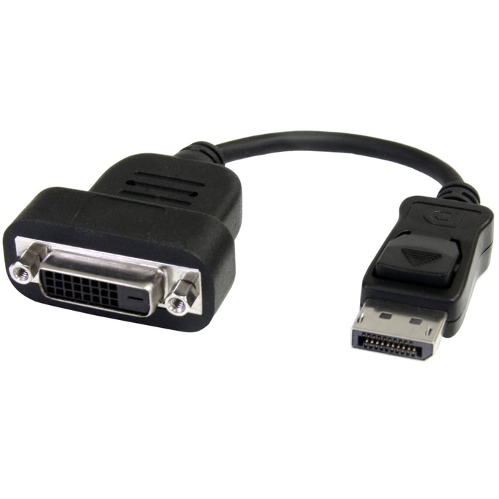 EAN 0065030842327 - StarTech.com DP2DVIS adaptador de cable de vídeo 0,2 m DVI-D Negro imagen 1