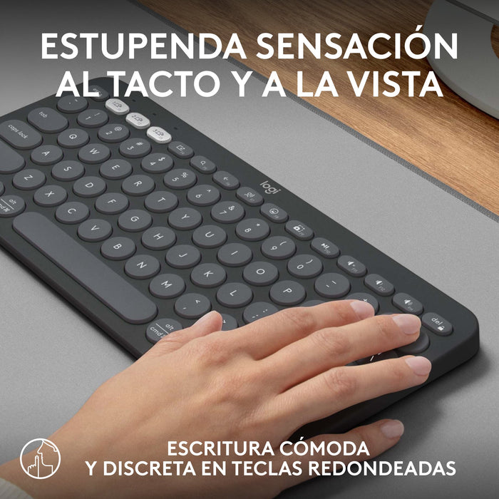EAN 5099206111127 - Logitech 920-011827 teclado Universal RF Wireless + Bluetooth QWERTY Español Grafito imagen 10