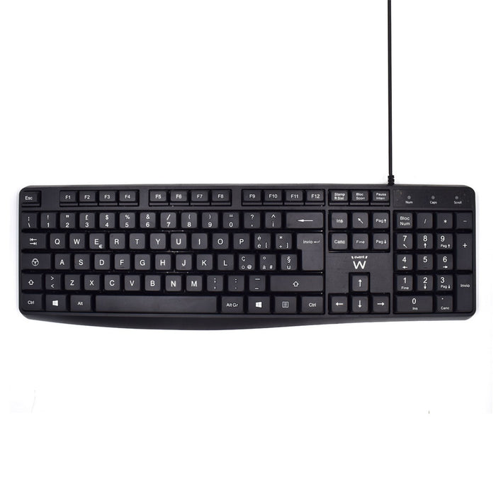 EAN 8052101430325 - Ewent EW3000 teclado Oficina USB QWERTY Italiano Negro imagen 1
