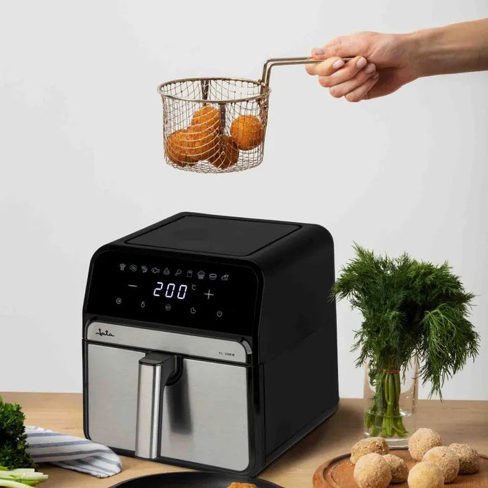 EAN 8421078038757 - JATA JEFR1242 freidora Sencillo 8 L Independiente 2100 W Freidora de aire caliente Negro, Plata imagen 7