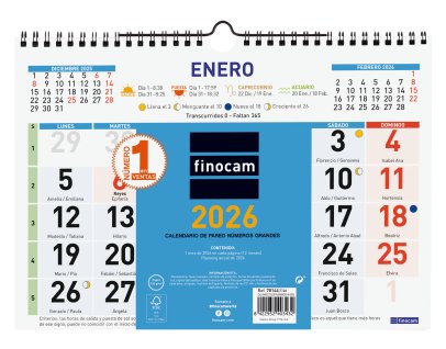 EAN 8422952403432 - Finocam 781440026 calendario imagen 1