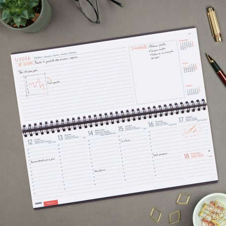 EAN 8422952402800 - Finocam 625515026 agenda Agenda diaria Gris imagen 4