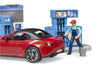 EAN 4001702621117 - BRUDER bworld Tankstelle mit Waschplatz| 62111 imagen 5