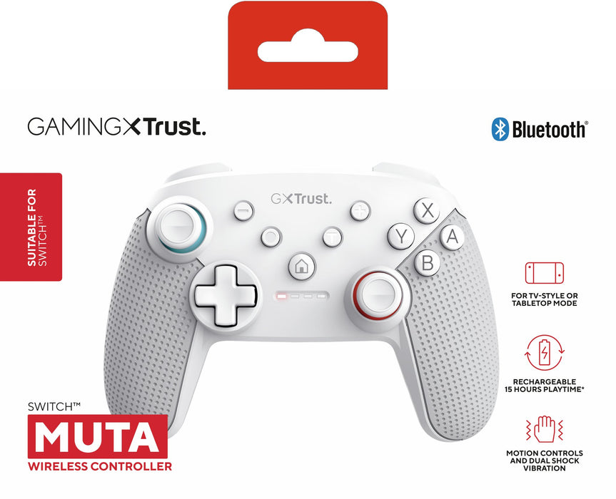 EAN 8713439254266 - Trust GXT 1246W MUTA Blanco Bluetooth Gamepad Nintendo Switch, Nintendo Switch Lite imagen 4