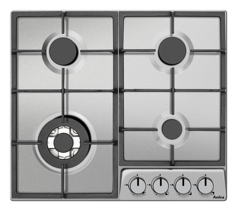 EAN 5906006211400 - Amica PGD6101APR hobs Acero inoxidable Integrado 59 cm Encimera de gas 4 zona(s) imagen 1