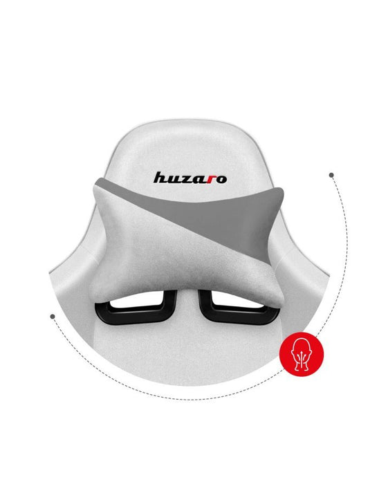 EAN 5903796012989 - Huzaro Force 6.2 Silla para videojuegos de PC Asiento (de seguridad) de butaca Gris, Blanco imagen 15