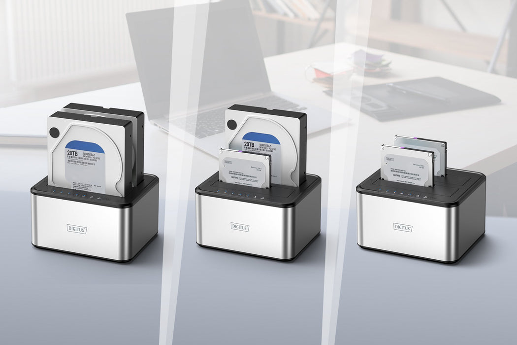 EAN 4016032498414 - Digitus DA-71540-2 base de conexión para disco duro USB 3.2 Gen 1 (3.1 Gen 1) Type-B Negro, Blanco imagen 6