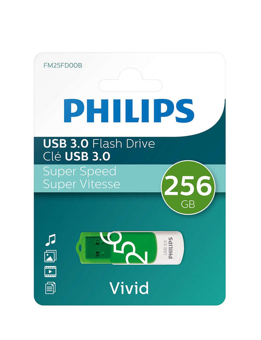 EAN 8719274667810 - Philips FM25FD00B/00 unidad flash USB 256 GB USB tipo A 3.2 Gen 1 (3.1 Gen 1) Verde, Blanco imagen 3