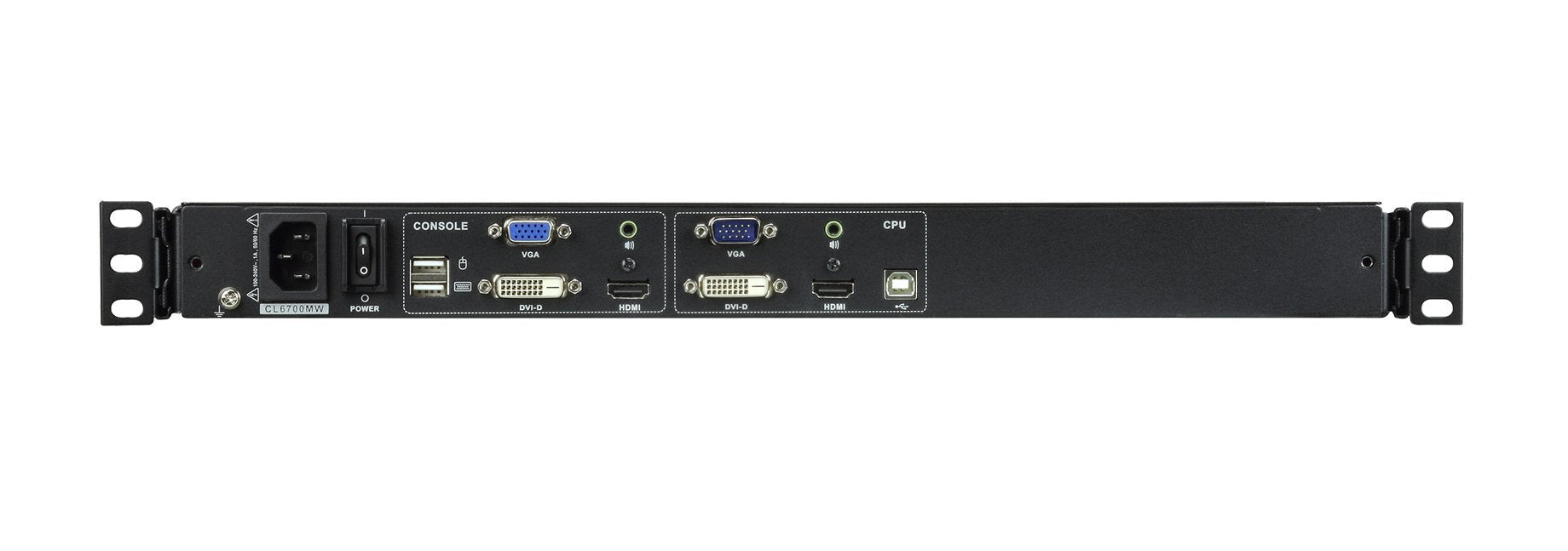EAN 5711783160915 - ATEN CL6700MW-ATA-2XK06GG consola de rack 43,9 cm (17.3") Negro 1U imagen 2