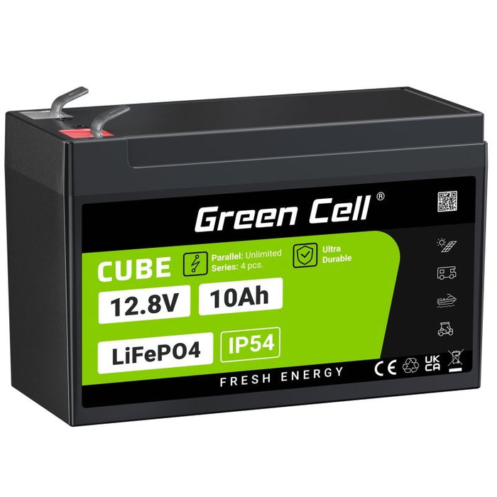 EAN 5904326374898 - Green Cell LFPGC12V10AH batería para sistema ups Fosfato de hierro-litio (LiFePo4) 12,8 V 10 Ah imagen 1