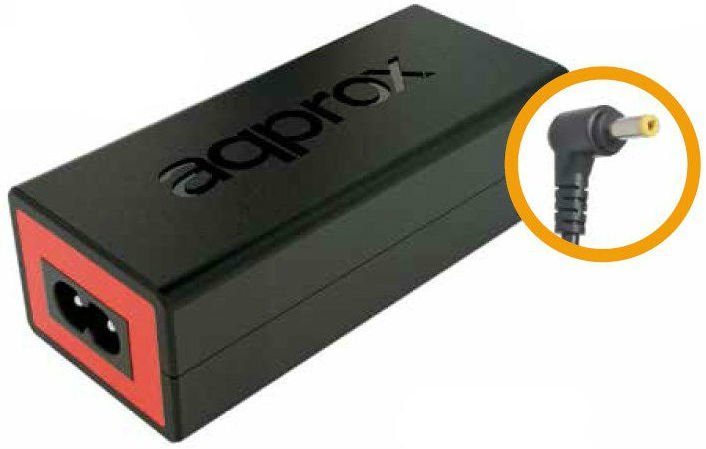 EAN 8435099522225 - Approx appA05 adaptador e inversor de corriente Interior 65 W Negro, Rojo imagen 1