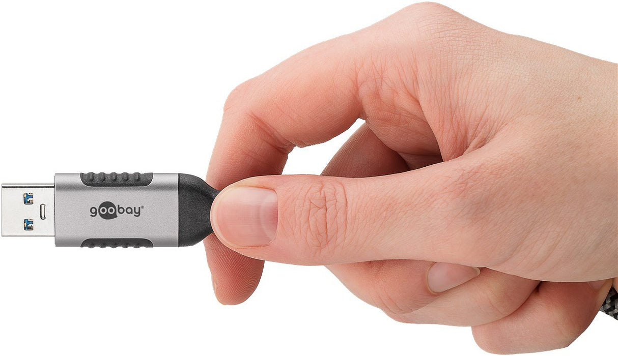 EAN 4040849743955 - Goobay 74395 cambiador de género para cable USB 3.0 type A RJ45 Negro, Plata imagen 9