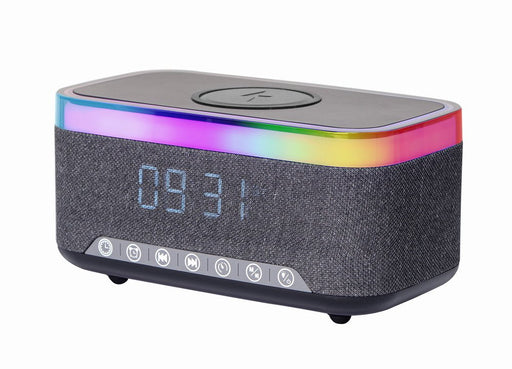 EAN 8716309131407 - Gembird DAC-SPKBT-QC15-BK despertador Reloj despertador digital Negro, Gris imagen 2
