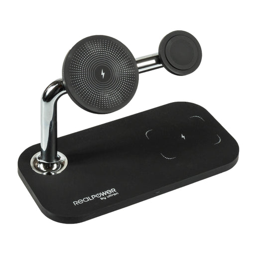 EAN 4040895010629 - RealPower ChargeAIR Mag Smartphone, Reloj inteligente, Tableta Negro USB Cargador inalámbrico Interior imagen 2