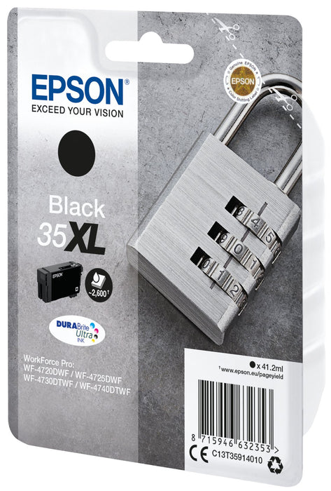 EAN 8715946632353 - Epson Padlock C13T35914010 cartucho de tinta 1 pieza(s) Original Alto rendimiento (XL) Negro imagen 2