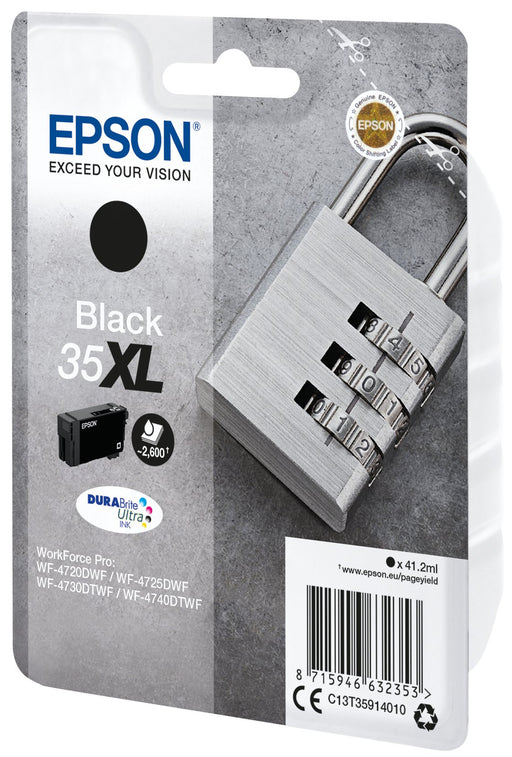 EAN 8715946632353 - Epson Padlock C13T35914010 cartucho de tinta 1 pieza(s) Original Alto rendimiento (XL) Negro imagen 2