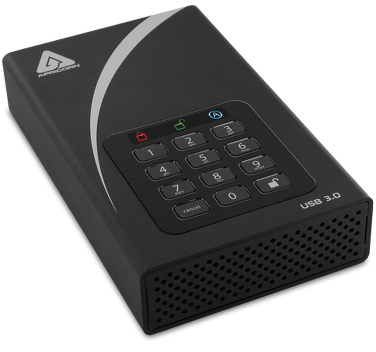 EAN 708326914505 - Apricorn Aegis Padlock DT disco duro externo 12 TB USB Tipo B 2.0/3.2 Gen 1 (3.1 Gen 1) Negro imagen 1
