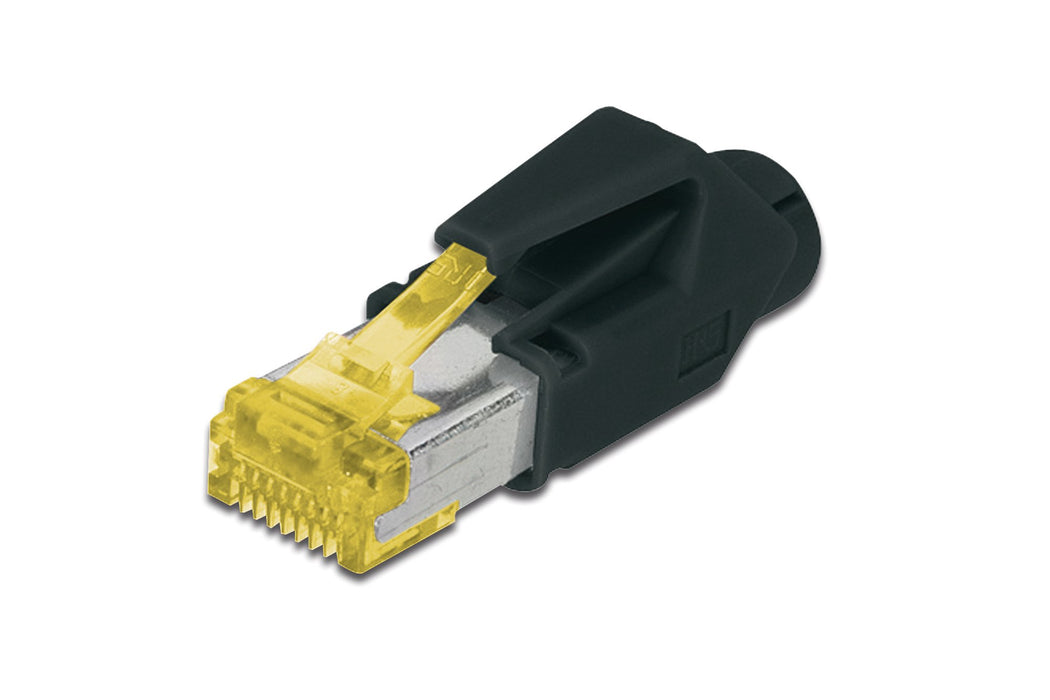 EAN 4016032272144 - Digitus A-MO6A 8/8 HRS conector RJ-45 Negro, Amarillo imagen 1