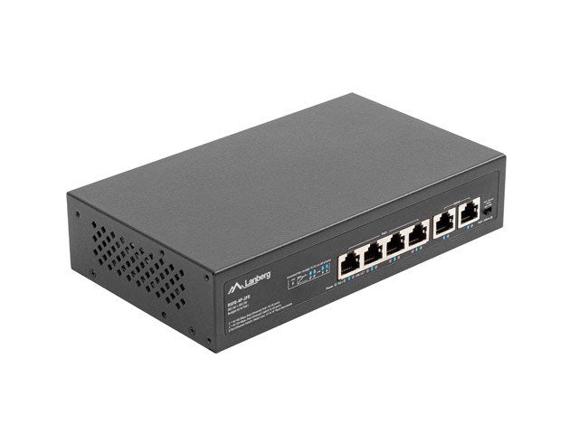 EAN 5901969428797 - Lanberg RSFE-4P-2FE-60 switch No administrado Fast Ethernet (10/100) Energía sobre Ethernet (PoE) 1U Negr imagen 2