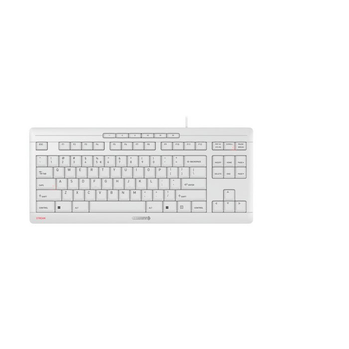 EAN 4025112097355 - CHERRY STREAM KEYBOARD TKL teclado Universal USB QWERTY Inglés Blanco imagen 1