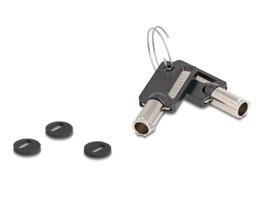 EAN 4043619209354 - Navilock 20935 cable antirrobo Negro, Plata 1,8 m imagen 3