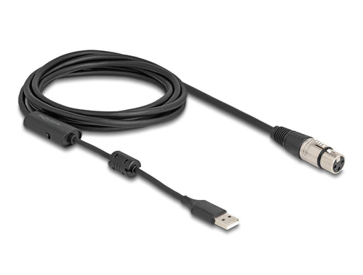 EAN 4043619841783 - DeLOCK 84178 cable de audio XLR (3-pin) USB tipo A Negro, Plata imagen 1