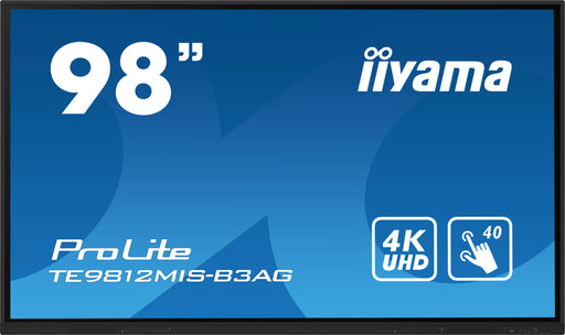 EAN 4948570123728 - iiyama TE9812MIS-B3AG pantalla de señalización Diseño de quiosco 2,49 m (98") LCD Wifi 400 cd / m² 4K Ult imagen 1
