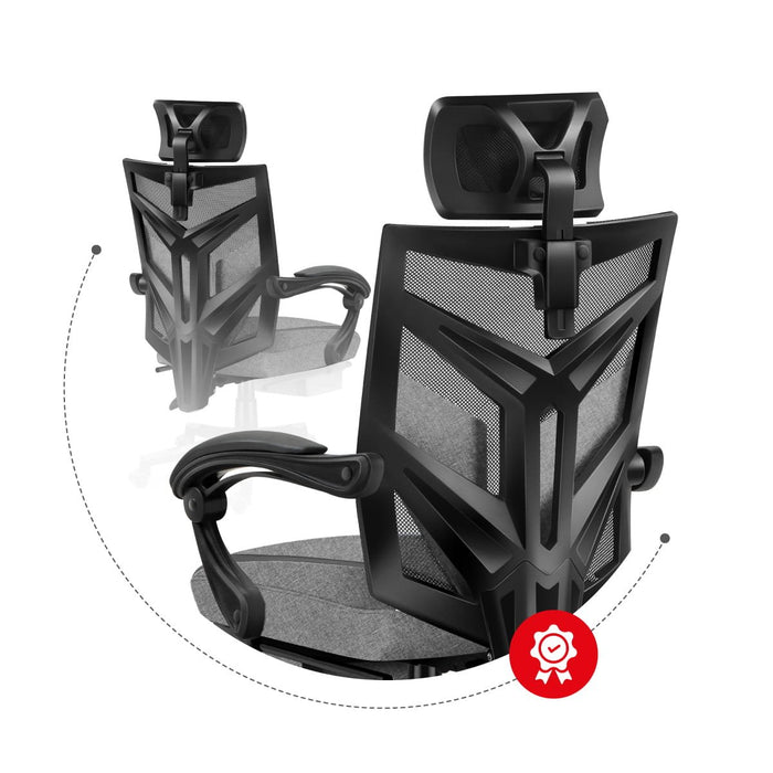 EAN 5903796010817 - Huzaro Combat 5.0 Silla para videojuegos de PC Asiento de malla Negro, Gris imagen 11