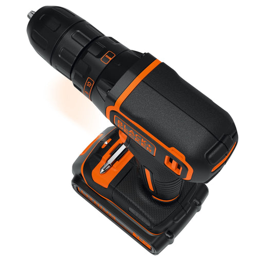 EAN 5035048645611 - Black & Decker BDCDC18KB-QW taladro Sin llave Negro, Naranja imagen 2