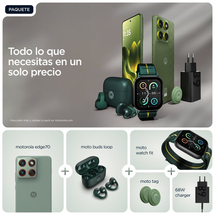 EAN 840493604534 - Motorola edge 70 17 cm (6.7") SIM doble Android 16.0 5G USB Tipo C 12 GB 512 GB 4800 mAh Verde imagen 13