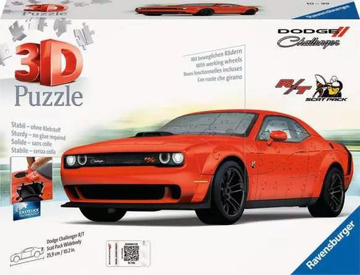 EAN 4005556112845 - Ravensburger Dodge Challenger R/T Scat Pack Widebody Puzle 3D 108 pieza(s) Vehículos imagen 1