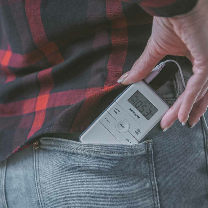 EAN 4711317995472 - Sangean DT-140 Portátil Digital Azul, Blanco imagen 8