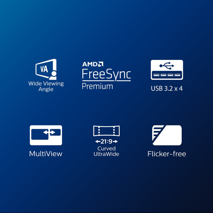 EAN 8712581770662 - Philips E Line 346E2CUAE/00 pantalla para PC 86,4 cm (34") 3440 x 1440 Pixeles Wide Quad HD+ LCD Negro imagen 5