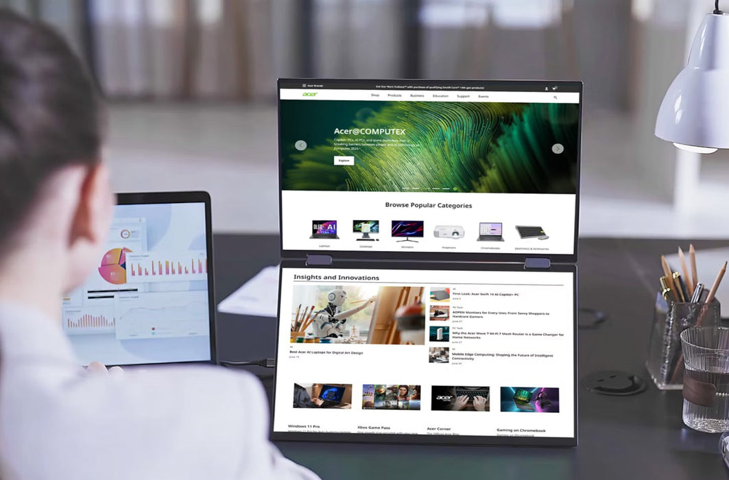 EAN 4711474029331 - Acer PD163Qbmiuux pantalla para PC 39,6 cm (15.6") 1920 x 1080 Pixeles Double Full HD LED Gris imagen 14