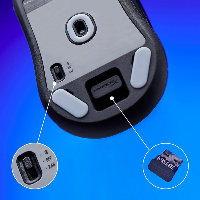 EAN 0197192120217 - HyperX Pulsefire Haste 2 Mini Wireless Black Gaming Mouse ratón Juego Ambidextro RF Wireless + Bluetooth  imagen 7