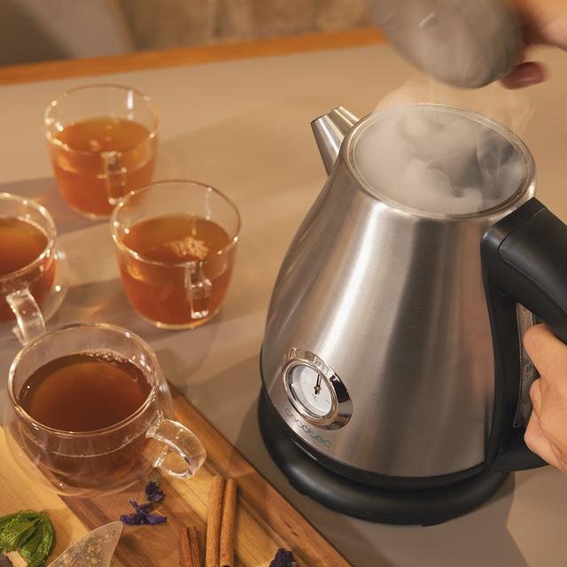 EAN 8435484014588 - Cecotec Thermosense 620 Retro Steel tetera eléctrica 1,7 L 2200 W Acero inoxidable imagen 5