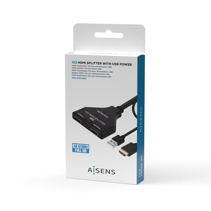 EAN 8436574707663 - AISENS A123-0654 divisor de video 2x HDMI imagen 6