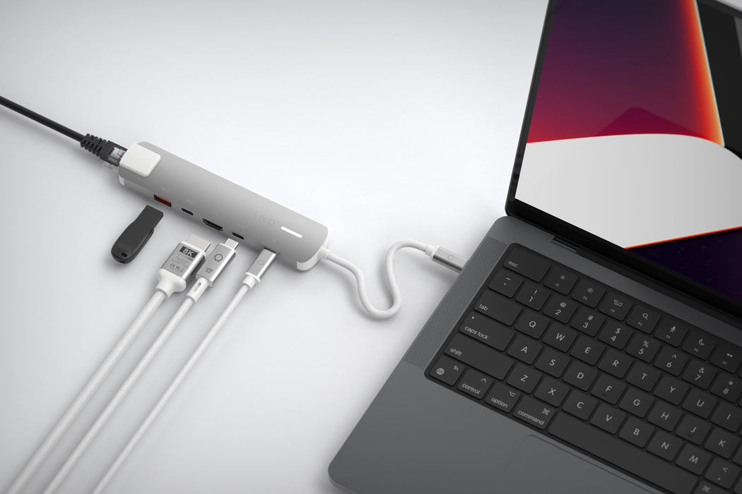 EAN 8720574622713 - LINQ LQ49061 base para portátil y replicador de puertos Alámbrico USB 3.2 Gen 2 (3.1 Gen 2) Type-C Gris,  imagen 7