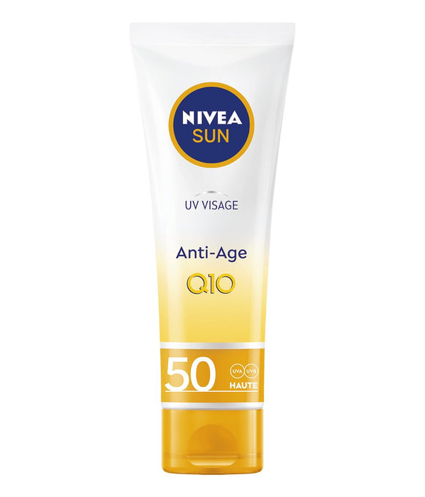 EAN 4005900478238 - NIVEA UV Face Q10 Anti-Age Sun Cream SPF 50 ml Crema de protección solar Cara Adultos imagen 1