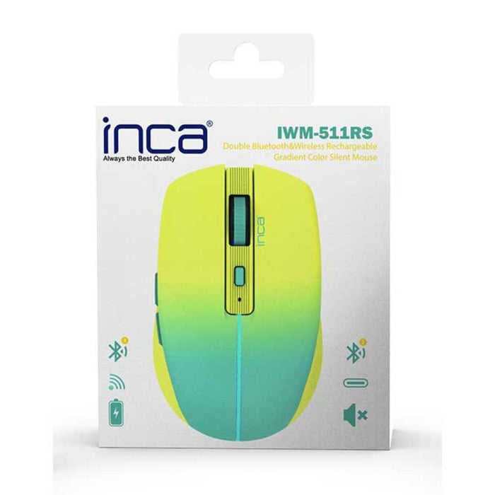 EAN 8681949014093 - Inca IWM-511RS ratón Oficina mano derecha RF Wireless + Bluetooth + USB Type-C Óptico 1600 DPI imagen 6